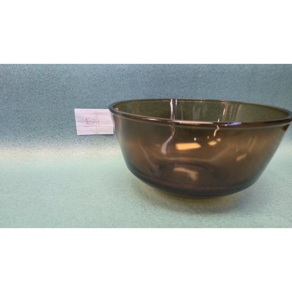 Vintage Anchor Hocking Amber Glass Mixing Bowl Serving Bowl Retro Kitchenware